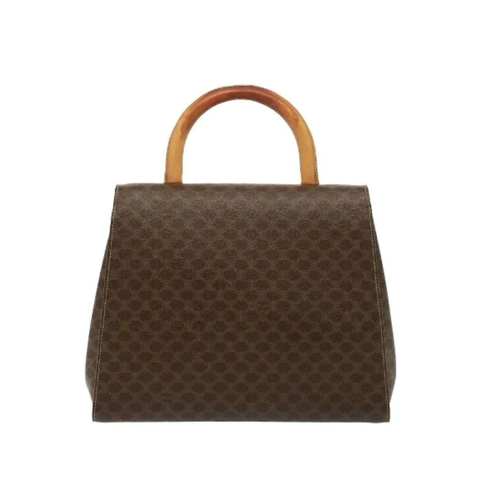Celine Vintage Pre-owned Leather handbags Brown Dames