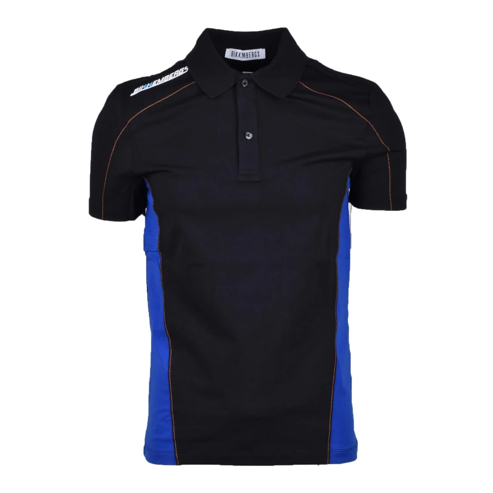 Bikkembergs Katoen Elastan Polo Shirt Black Heren