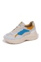 chaussure-cuir-sky-beige-argent-jaune-bleu