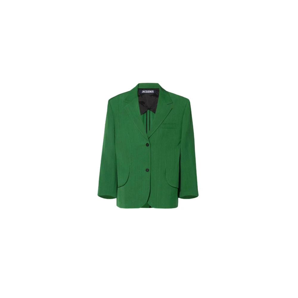 Jacquemus Groen Oversized Pak Jas Titolo Green Dames