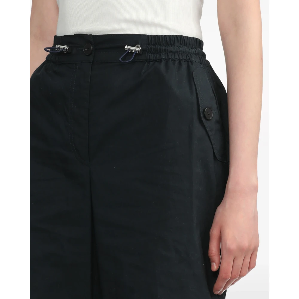 Halfboy Donkerblauwe Parachute Broek Black Dames