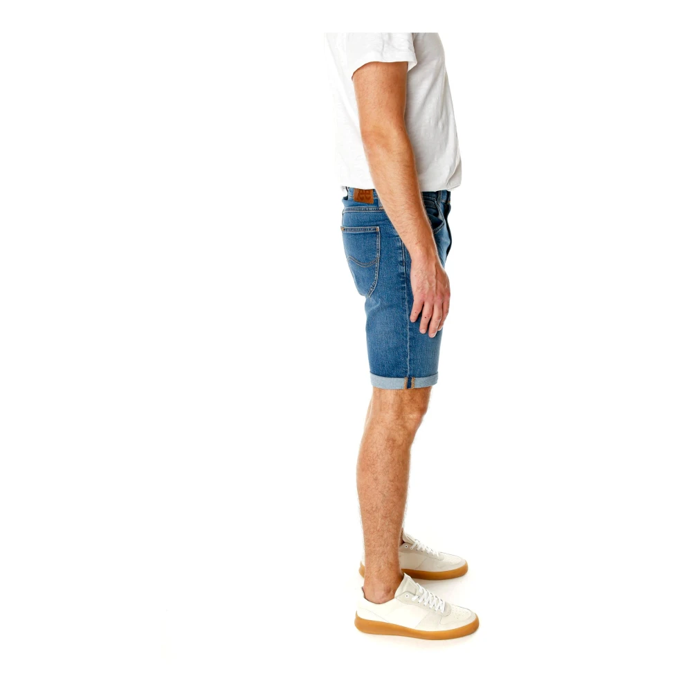 Lee Denim 5-Pocket Shorts Regular Fit Blue Heren