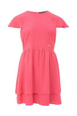 fuchsia-mini-dress-with-ruffle