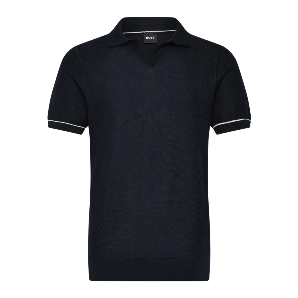 Hugo Men's Blue Polo Shirts, 2XL, Cotton-Blend Polo Shirt