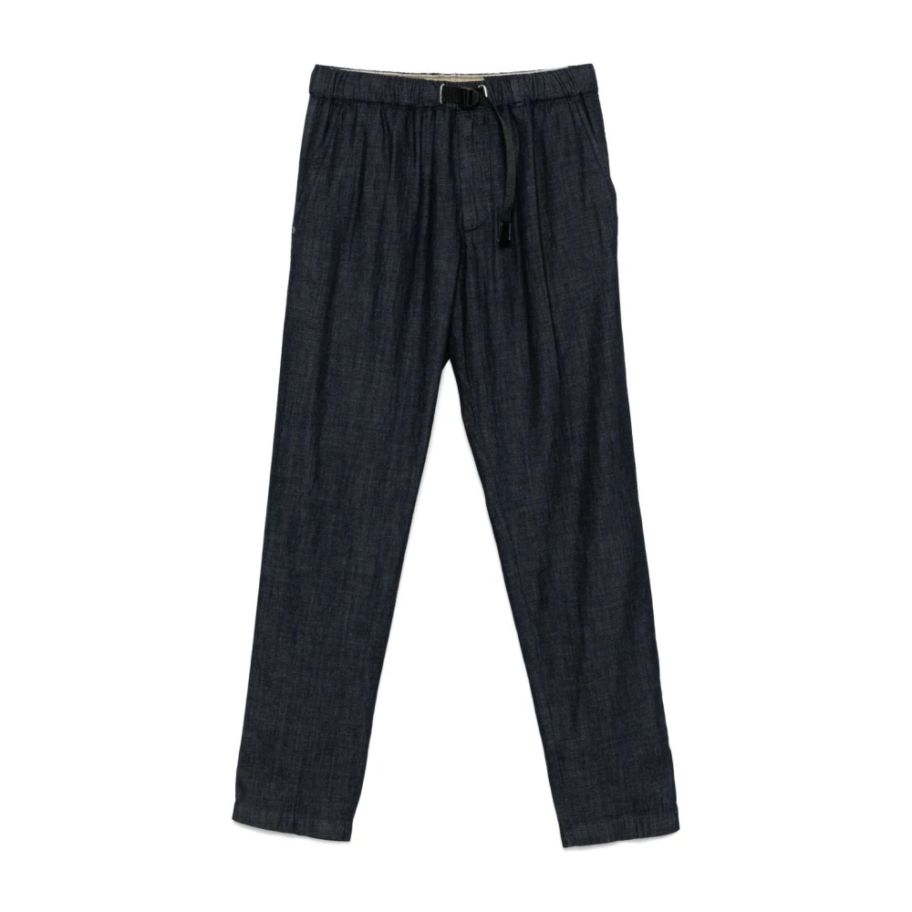 White Sand Blauwe elastische taille broek Blue Heren