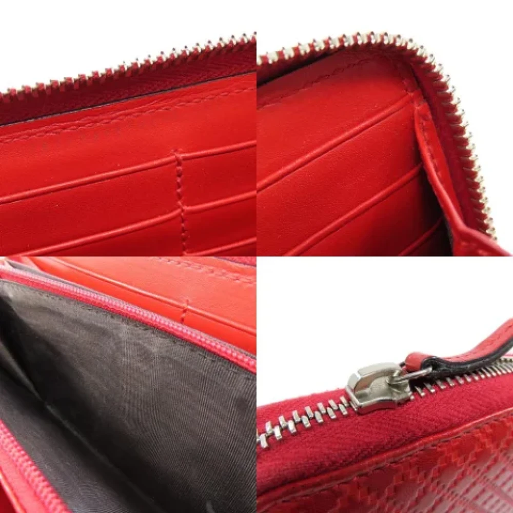 Gucci Vintage Pre-owned Leather wallets Red Dames