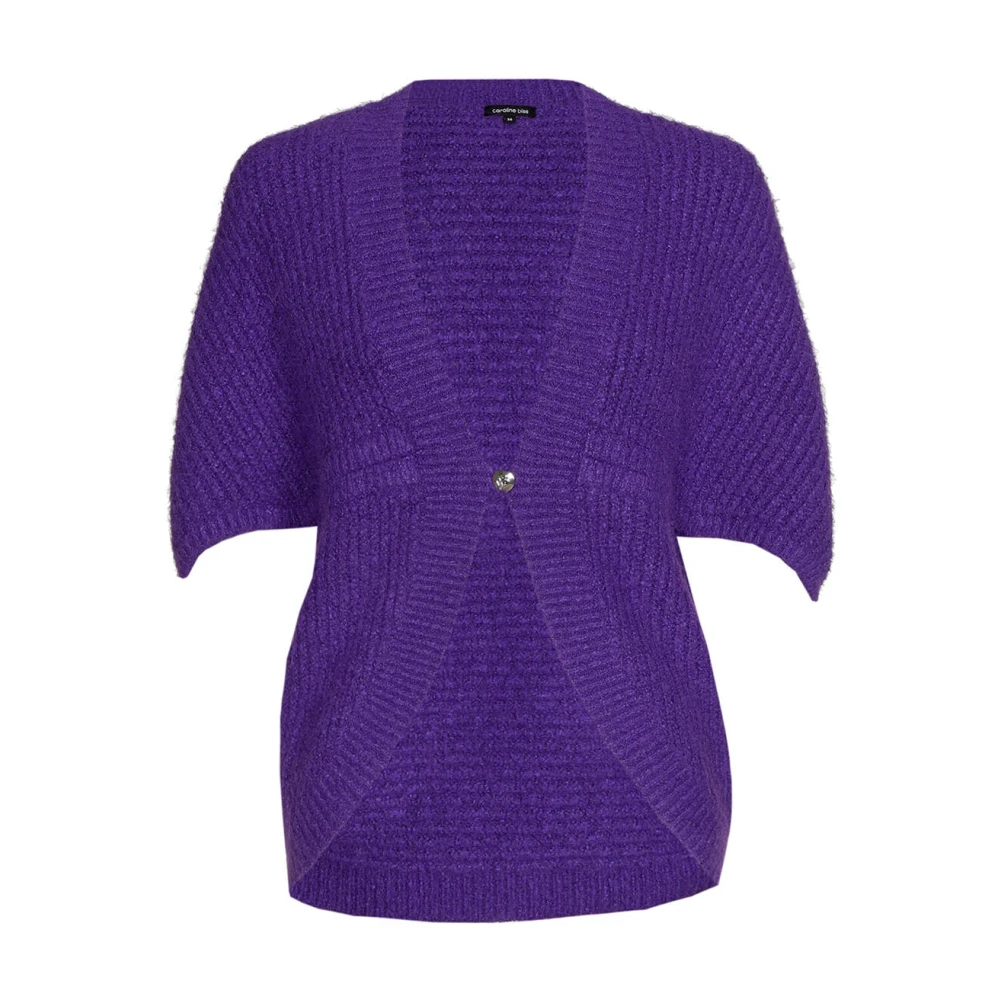 Caroline Biss Gezellige Bolero Vest Purple Dames
