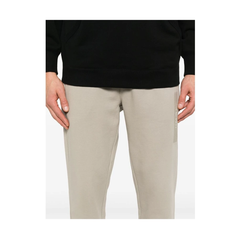 Calvin Klein Taupe Grijze Trekkoord Taille Broek Beige Heren