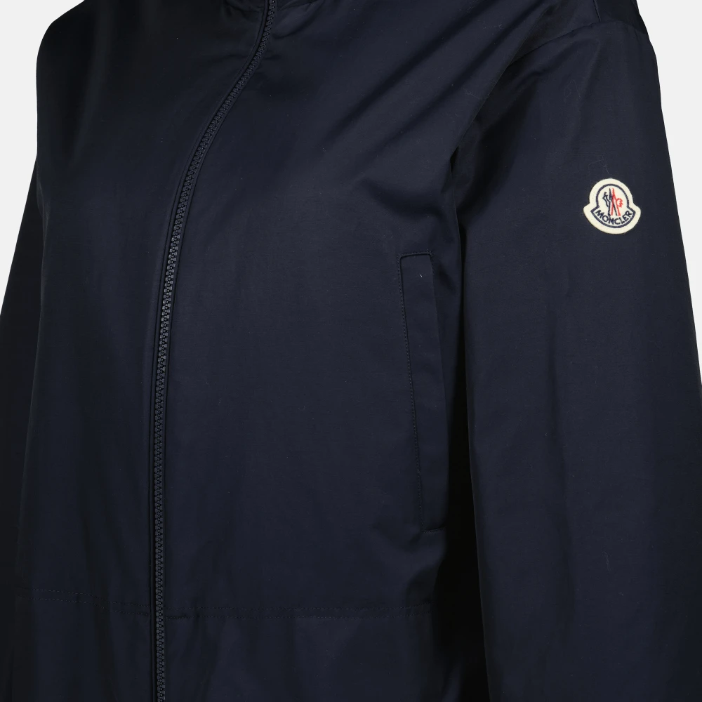 Moncler Blauw en wit bicolour Janze jas Blue Dames