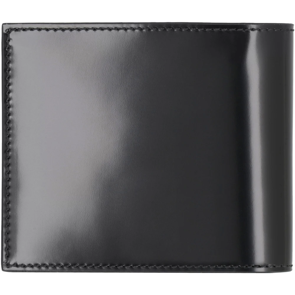 Salvatore Ferragamo Kalfsleren Flap-over Portemonnee Black Heren