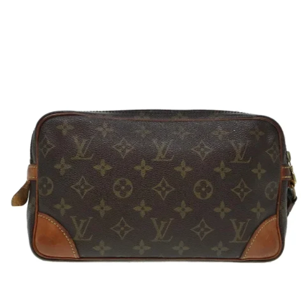 Louis Vuitton Vintage Pre-owned Canvas clutches Brown Dames