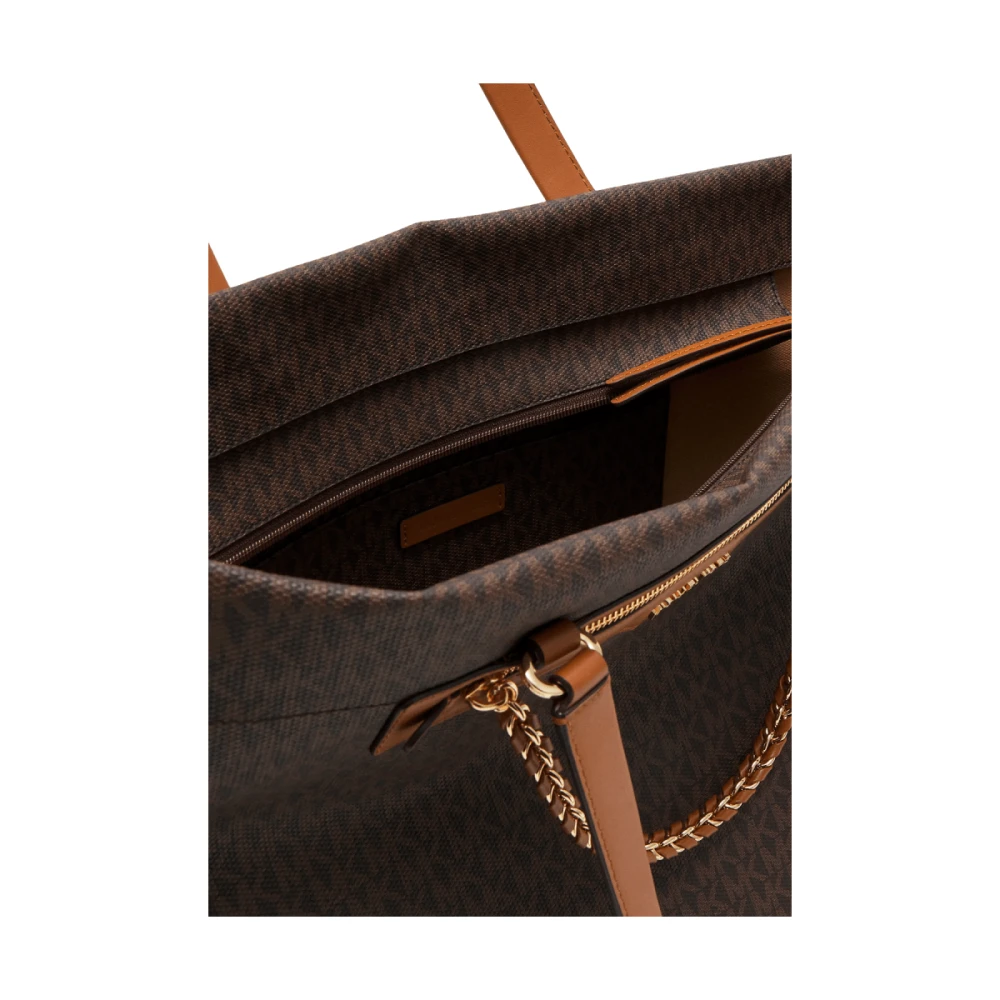 Michael Kors Bruine Shopper Tas met Gouden Details Brown Dames