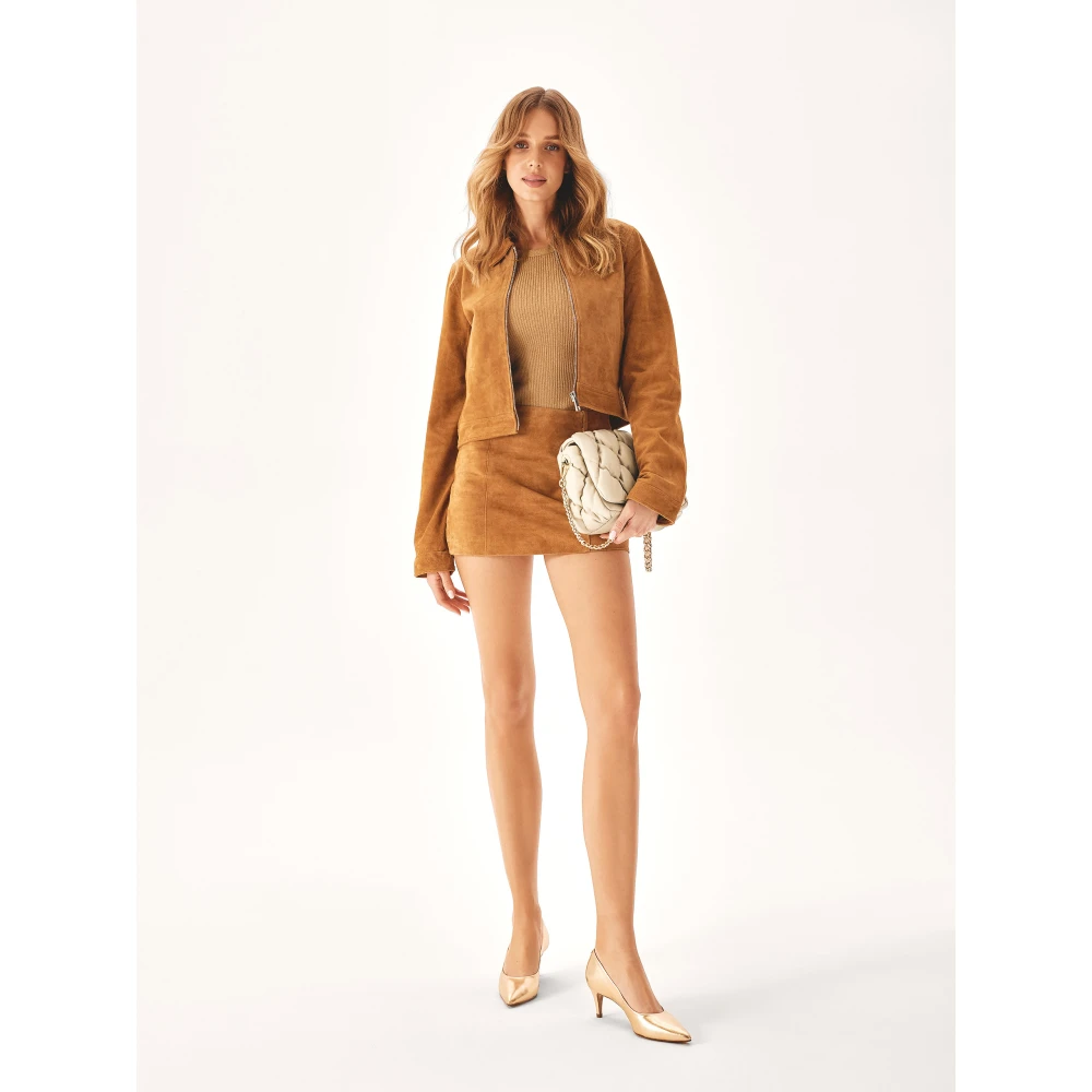 Kazar Zachte gewatteerde leren handtas Beige Dames