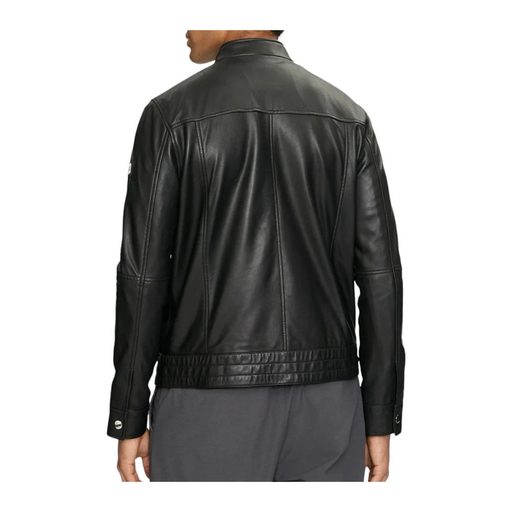 Karl Lagerfeld Jas leren jas 555019-543422 Black Heren
