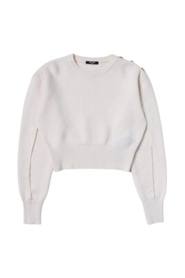 pull-noir-a-cotes-avec-boutons-dores
