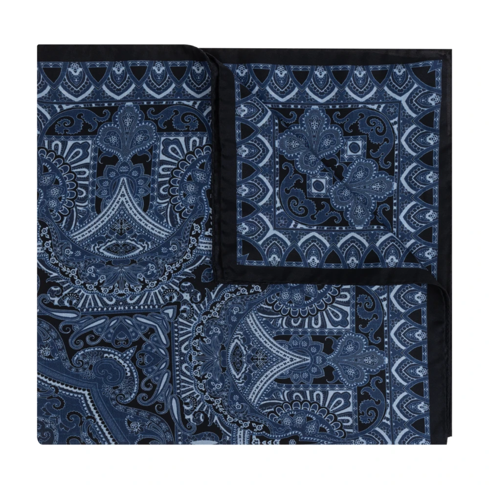 ETRO Zijden sjaal Blue Dames