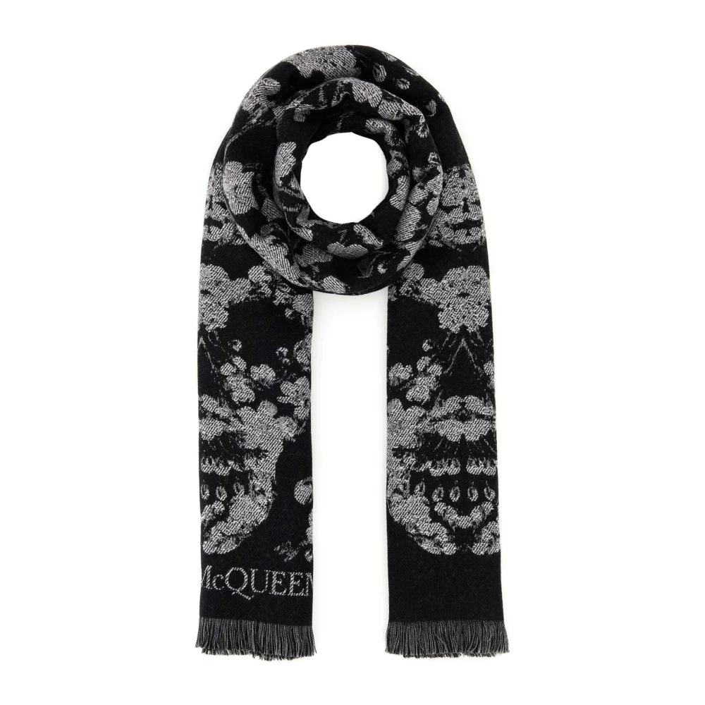 Alexander mcqueen Geborduurde wollen sjaal Multicolor Dames