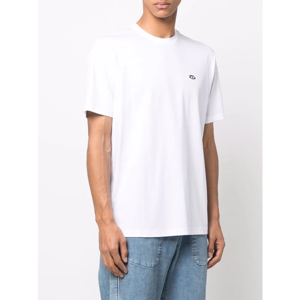 Diesel Casual T-shirt T-Just Doval Stijl White Heren