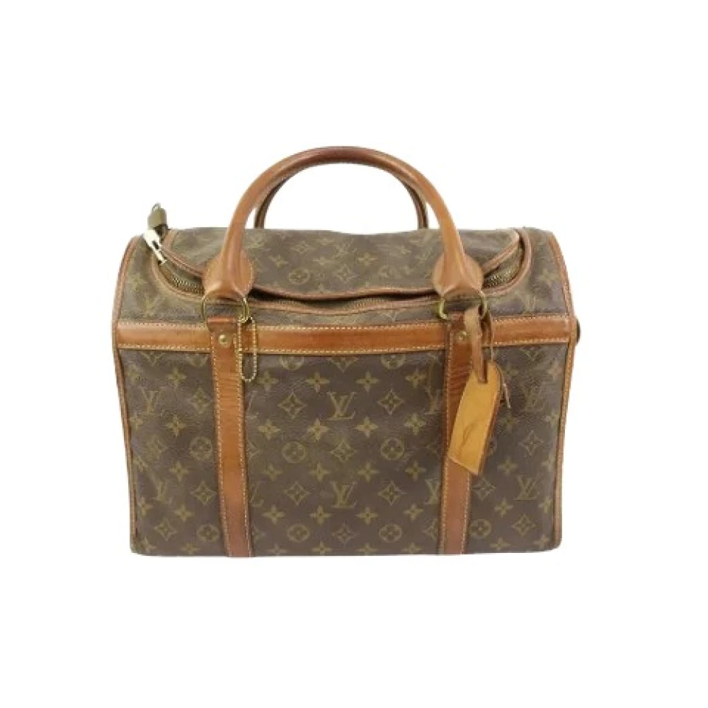 Louis Vuitton Vintage Canvas LV Väskor, Begagnade, Tillverkade i Frankrike Brown, Dam