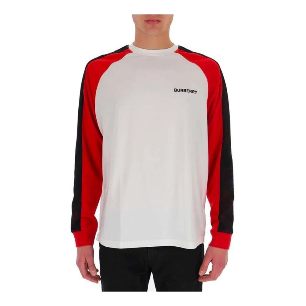 Burberry Logo Longsleeve T-shirt voor Mannen White Heren