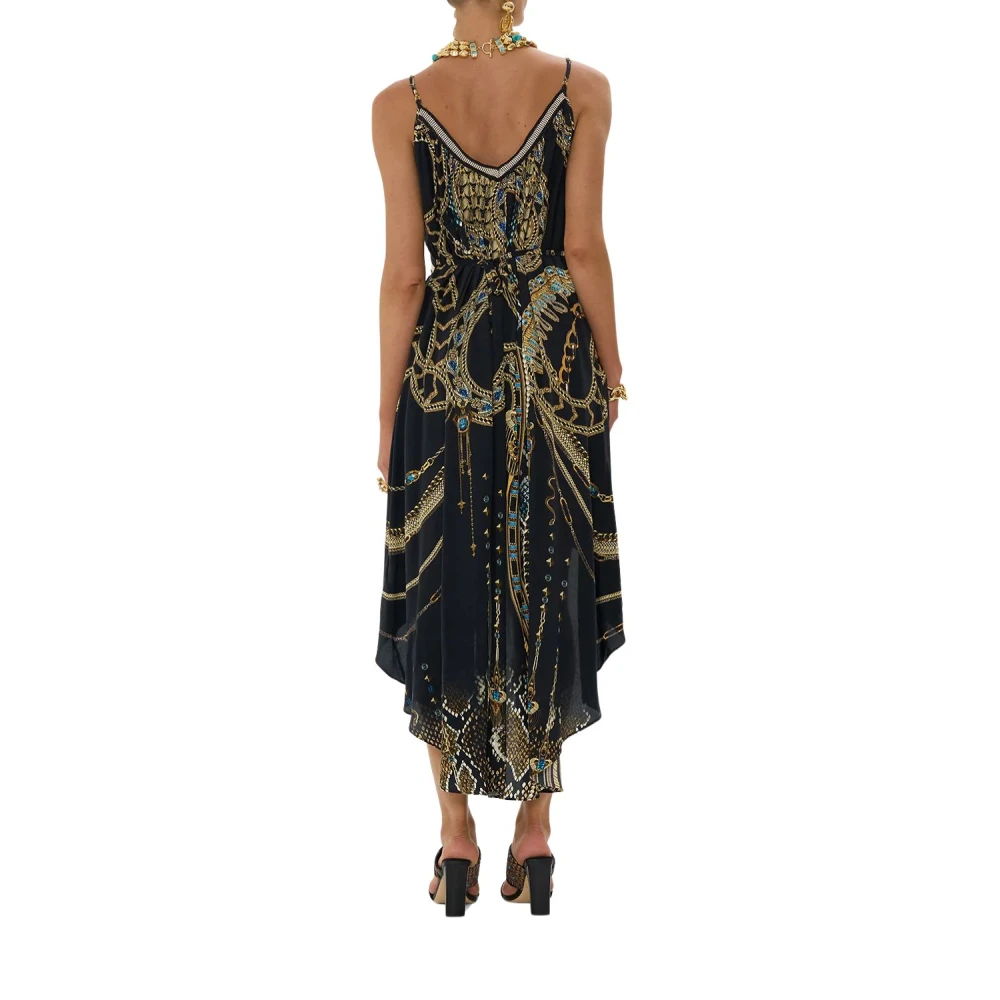Camilla Strappy High Low Jurk BEL ME Cleopatra Multicolor Dames