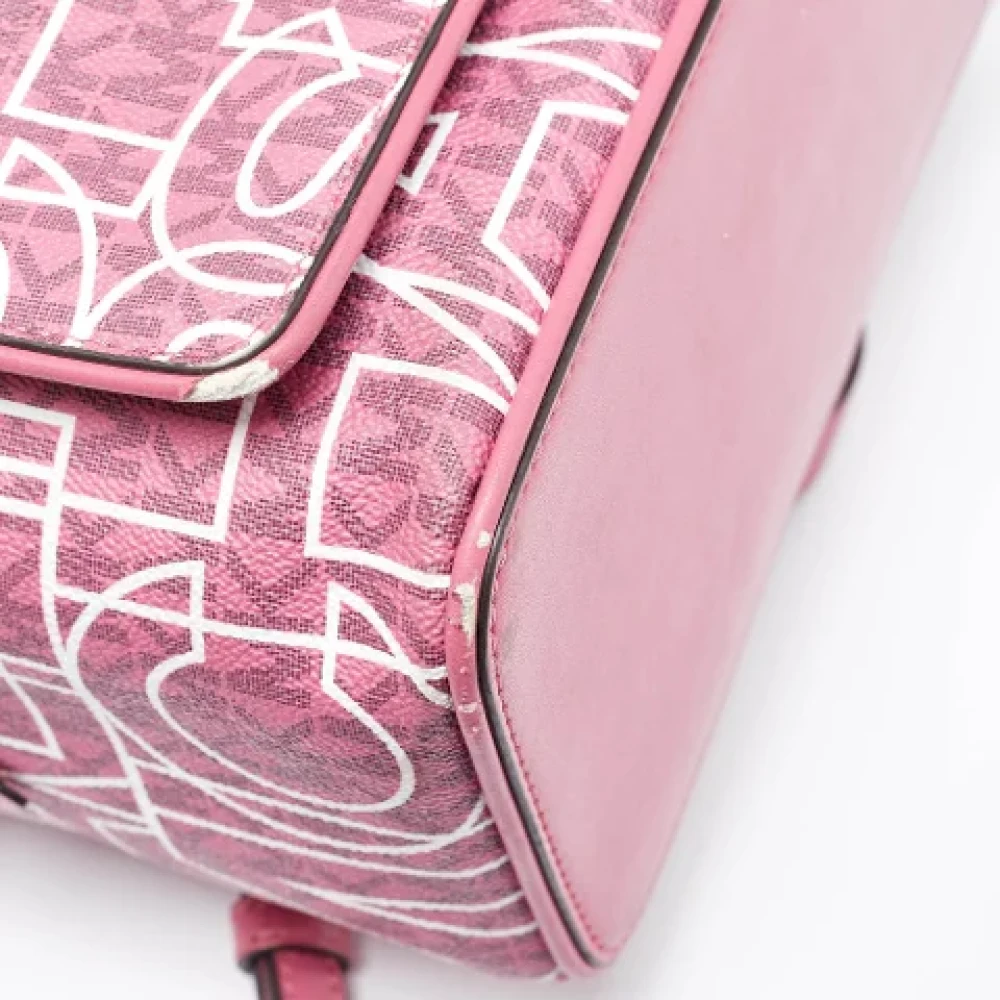 Michael Kors Pre-owned Coated canvas backpacks Pink Dames