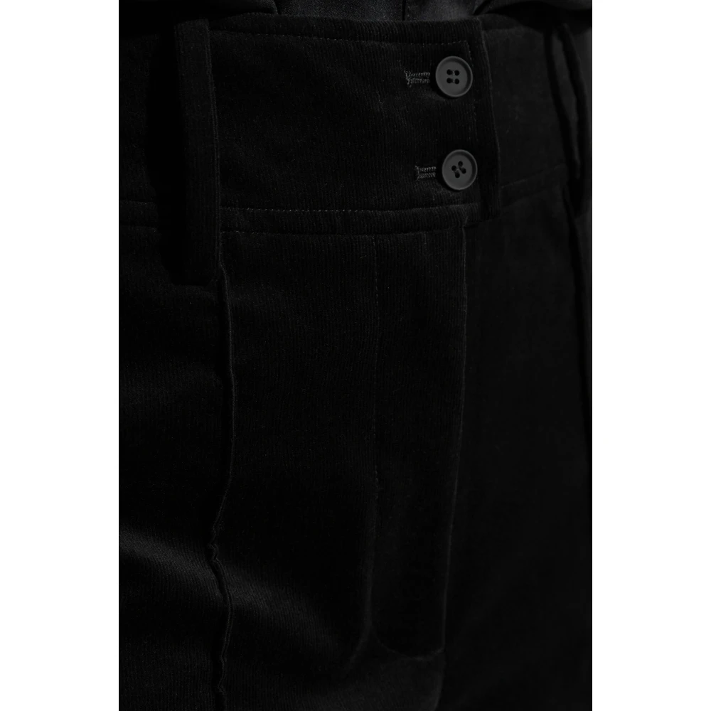 AllSaints Corduroy Broek Sevenh Black Dames