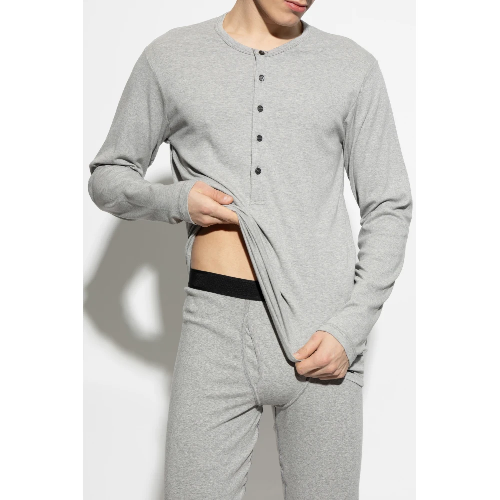 Tom Ford Onderhemd met lange mouwen Gray Heren