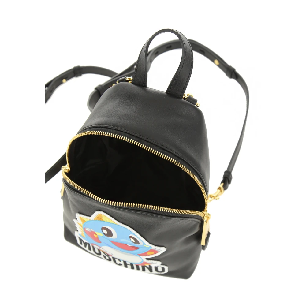 Moschino Draken Mini Rugzak Black Dames