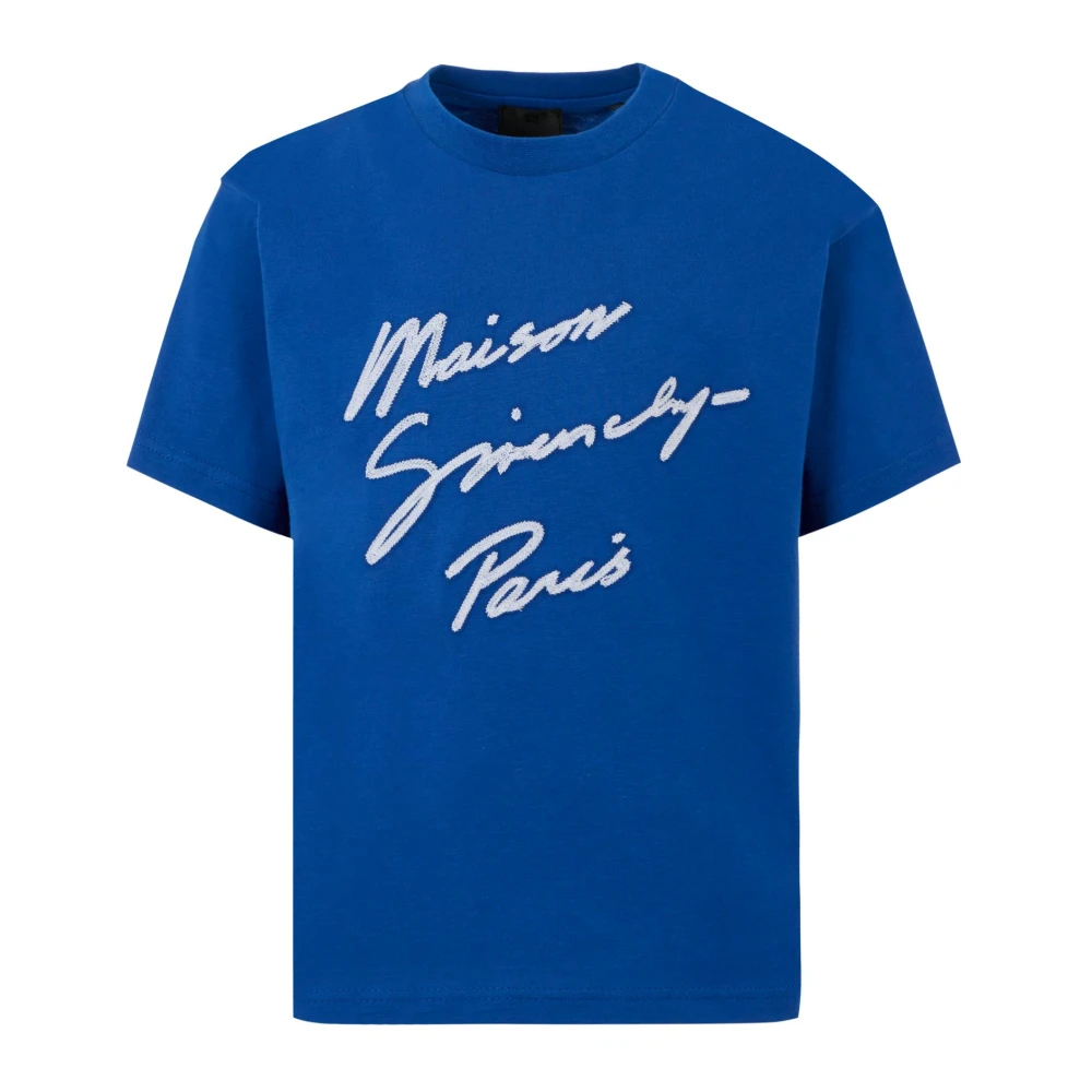 Givenchy Unisex Blue Short Sleeves T-Shirt 4G Motif