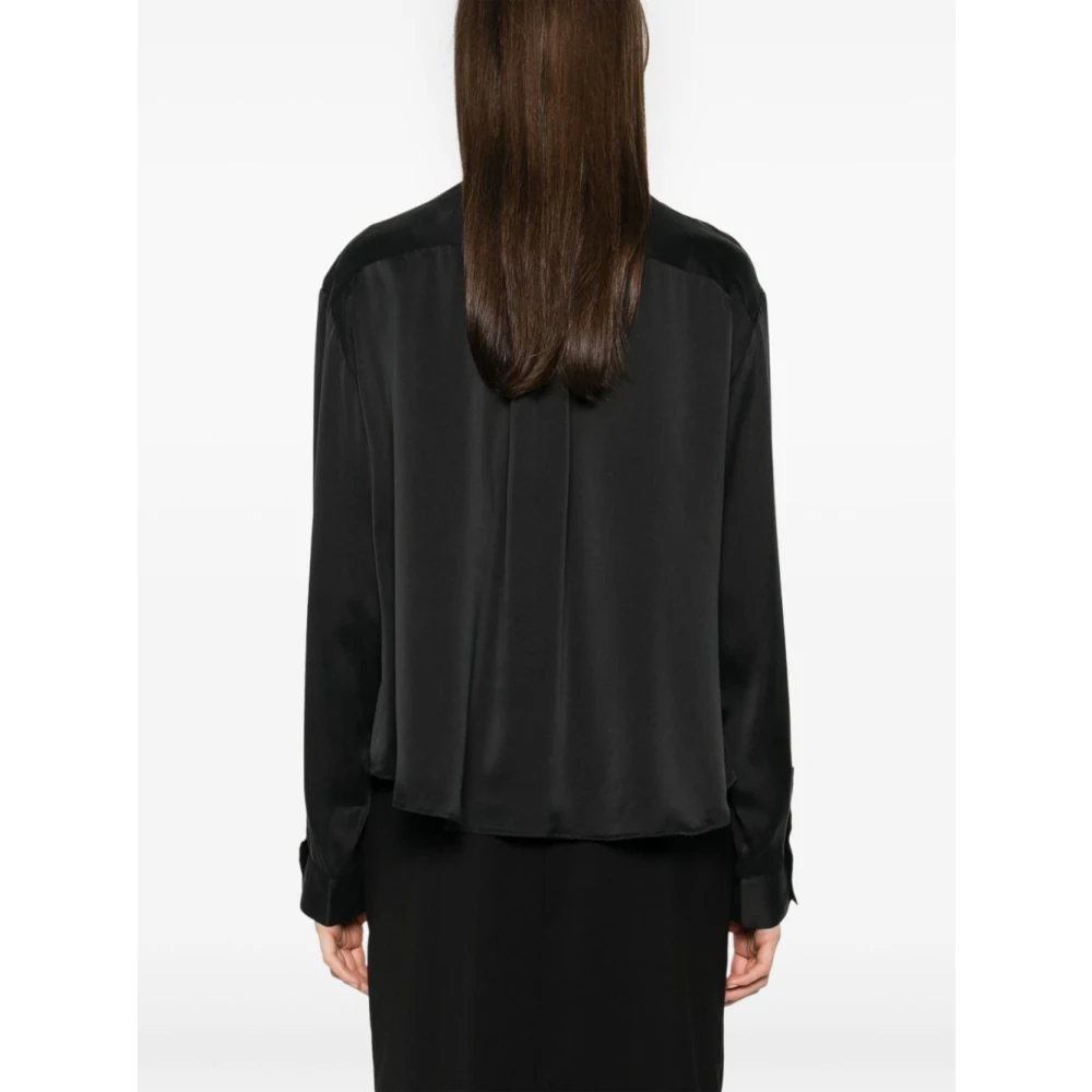 Birgitte Herskind Zwarte Zijden River Shirt Black Dames
