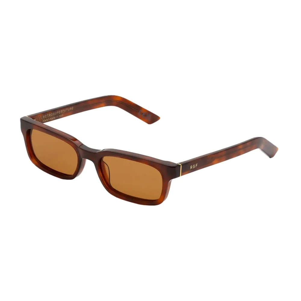 Retrosuperfuture Unisex Brown Sunglasses, One Size, Timeless Havana Diversa Sunglasses
