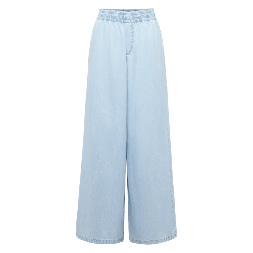 Drykorn Women's Blue Ceiling Wide Trousers - Wide Trousers - W28 L32 - Trousers