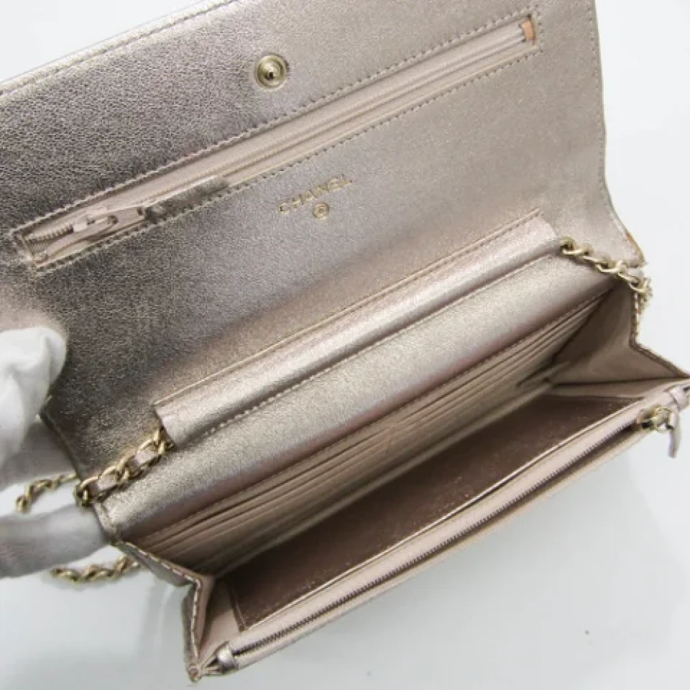 Chanel Vintage Pre-owned Leather wallets Pink Dames