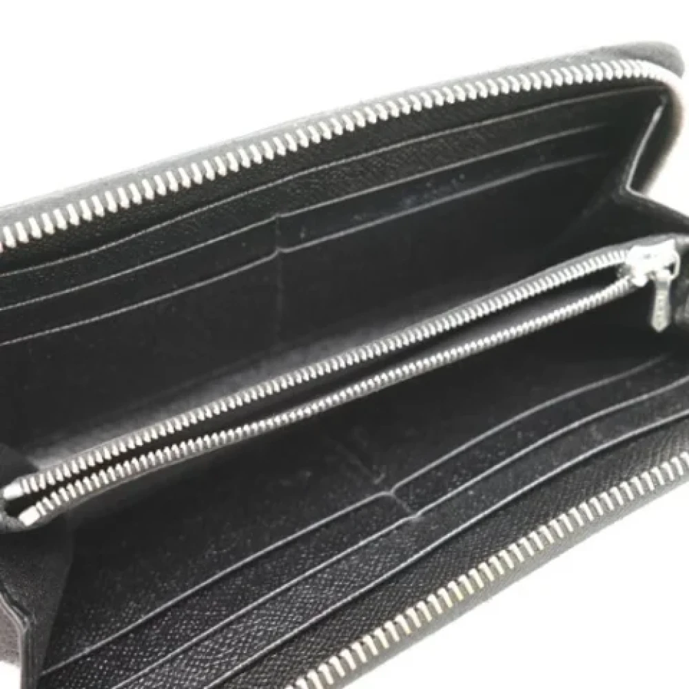 Bvlgari Vintage Pre-owned Leather wallets Black Dames