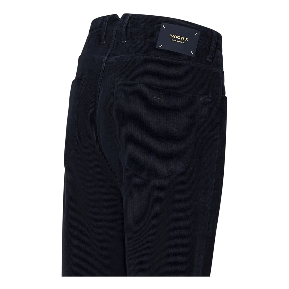 Incotex Blauwe Slim Fit Broek Blue Heren