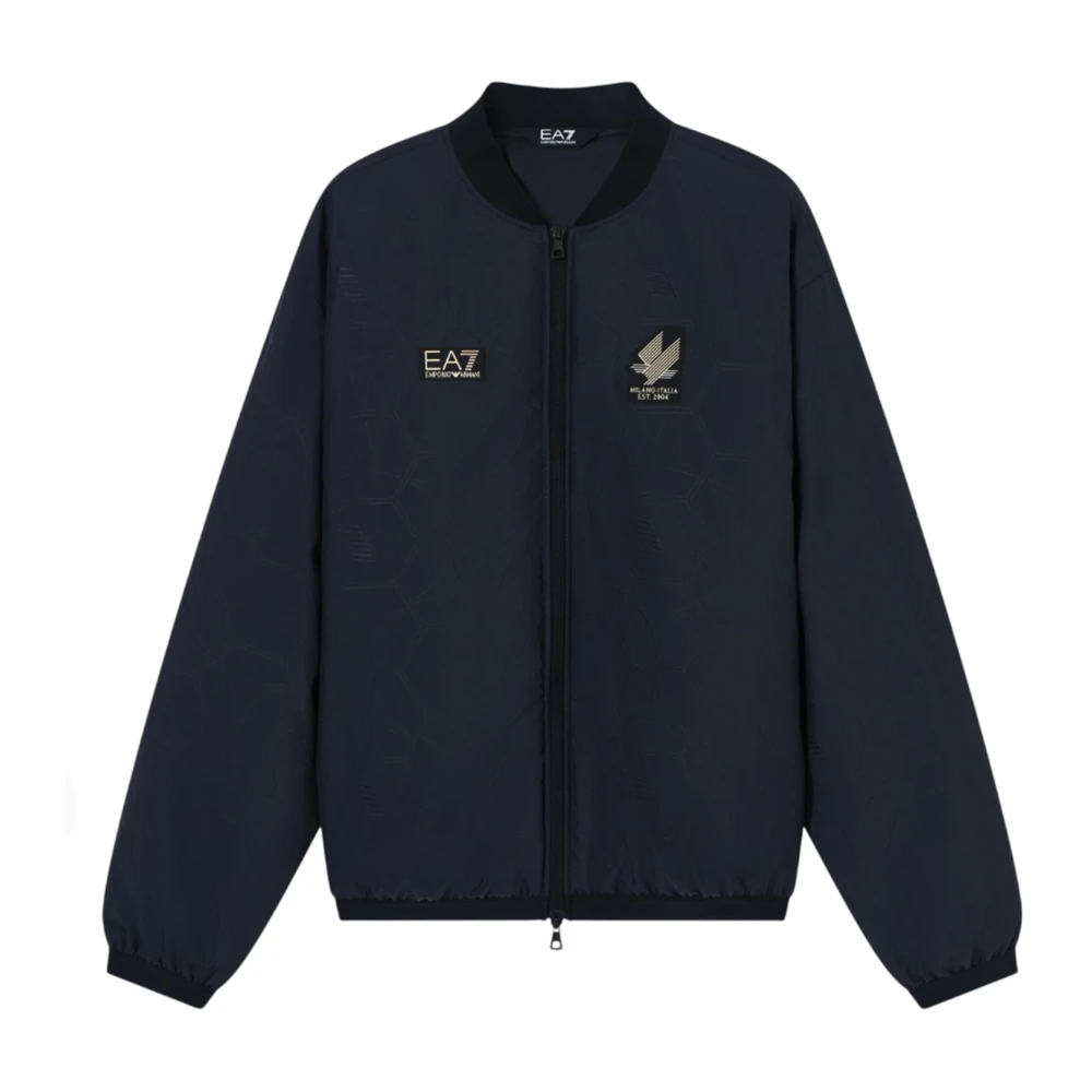 Emporio Armani Ea7 Hombre Chaqueta De Fútbol En Tejido Técnico