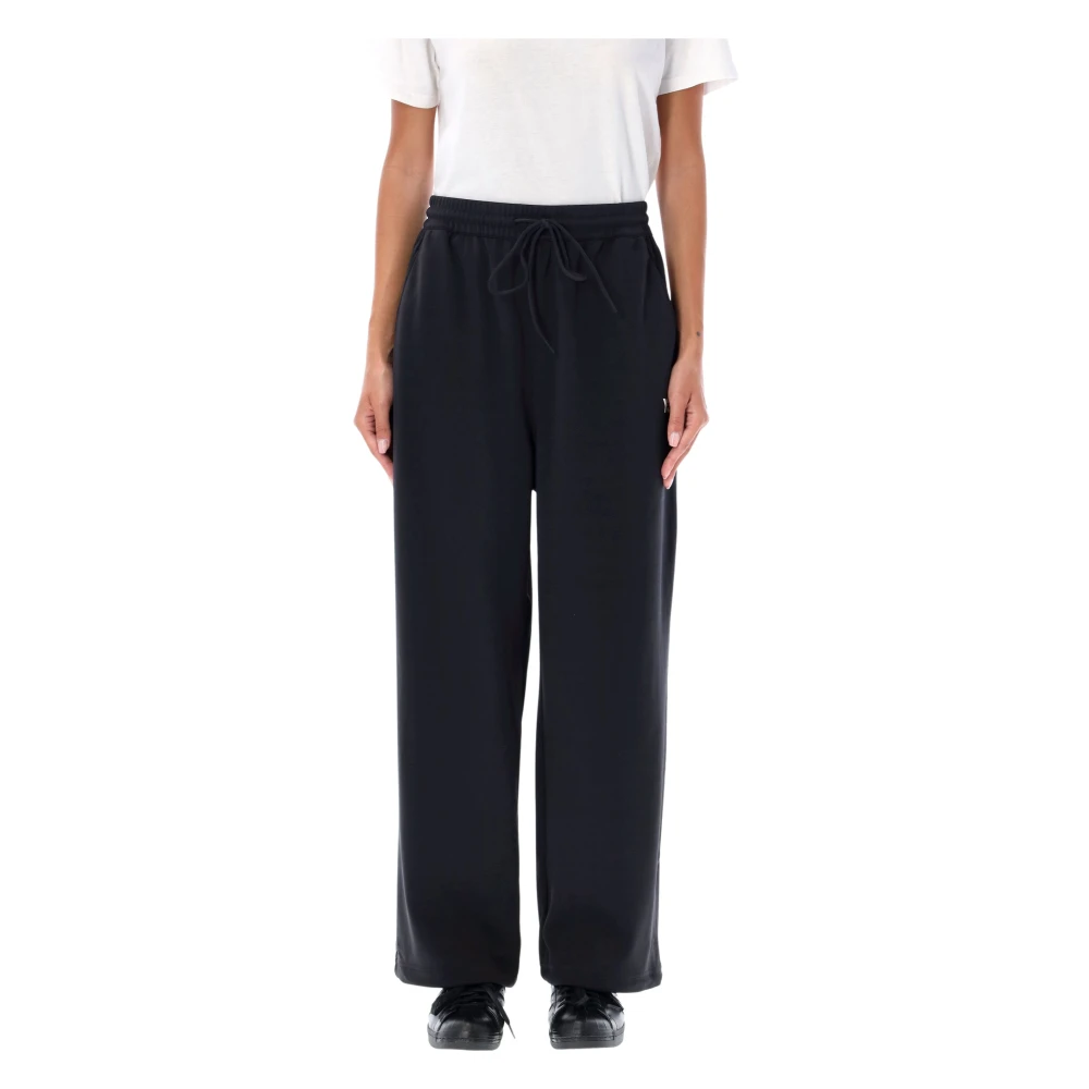 Y-3 Zwarte Wide-Leg Joggingbroek Black Dames