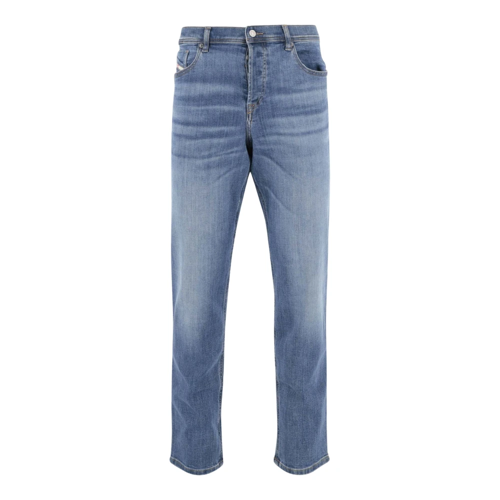 Diesel Stretch katoenen denim jeans Regular fit Blue Heren