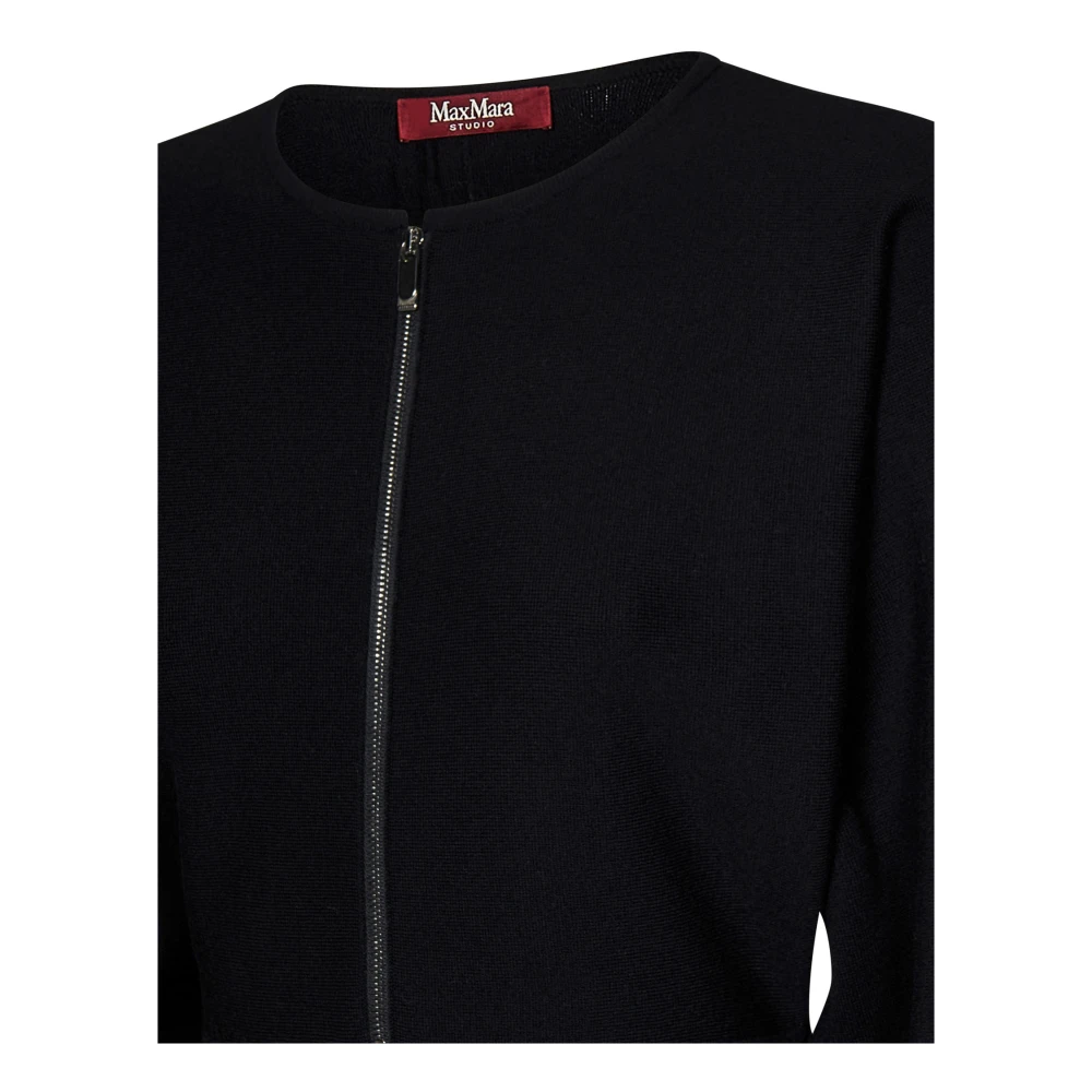 Max Mara Zwarte Jurk voor Vrouwen Elegant Comfort Black Dames