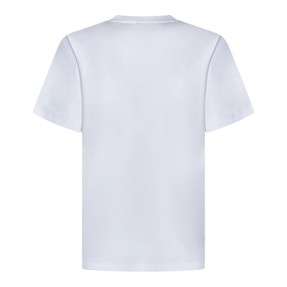 Coperni Wit Logo Print Loose-Fit T-Shirt White Dames