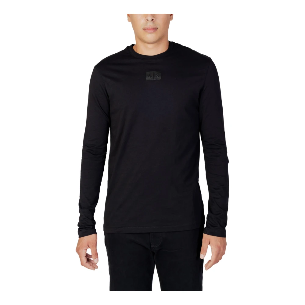 Armani Exchange Stijlvolle Heren Longsleeve Black Heren