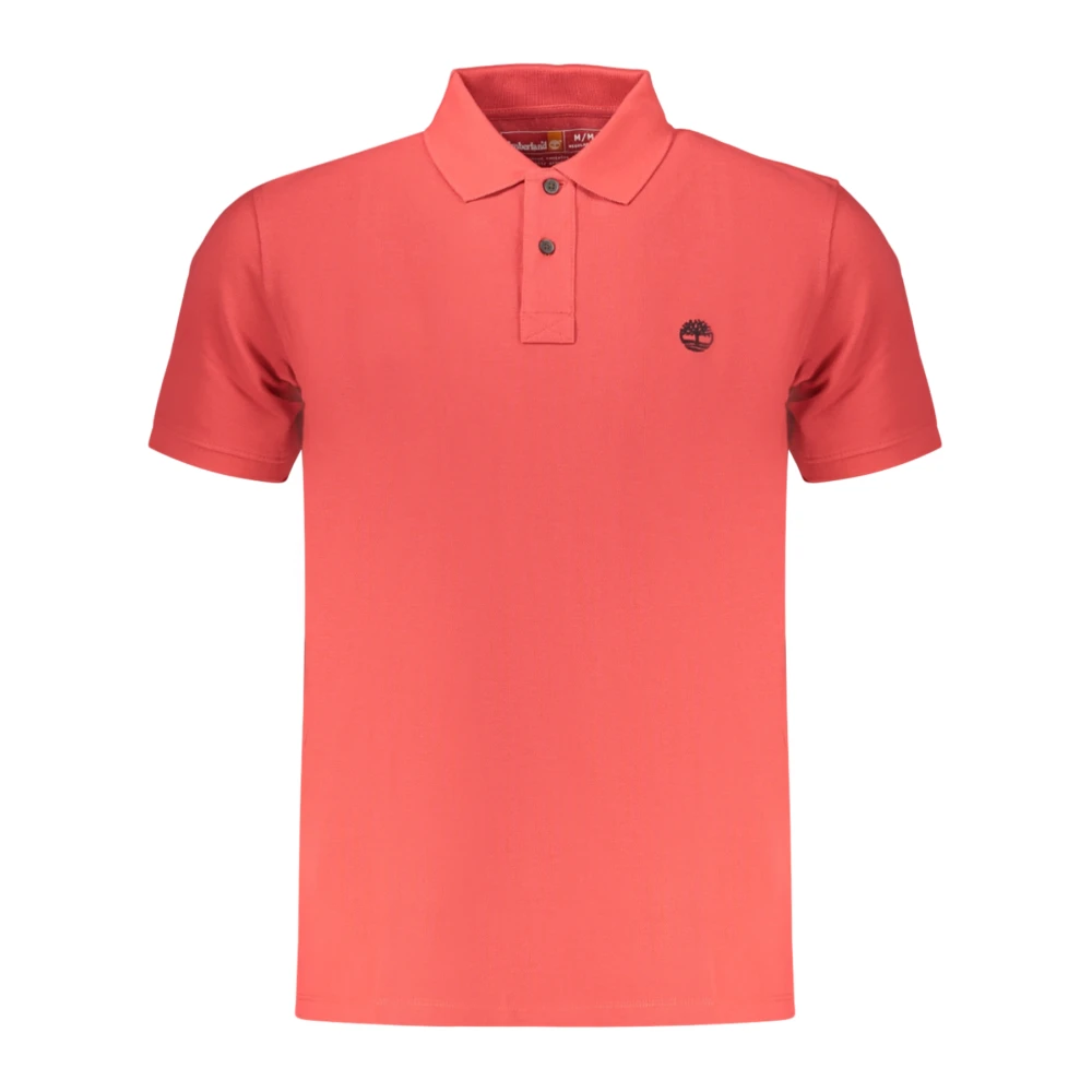 Timberland Men's Red Short-Sleeved Polo Shirt - Polo Shirts - Xl - Tops