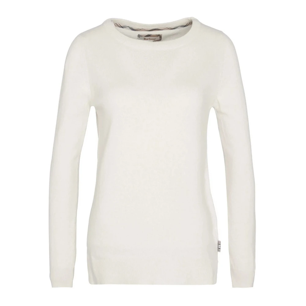 Barbour Warme wollen katoenen trui White Dames