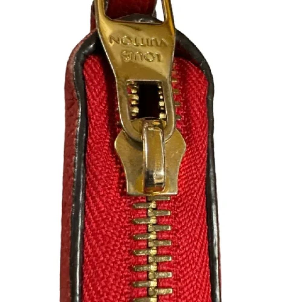Louis Vuitton Vintage Pre-owned Leather wallets Red Dames