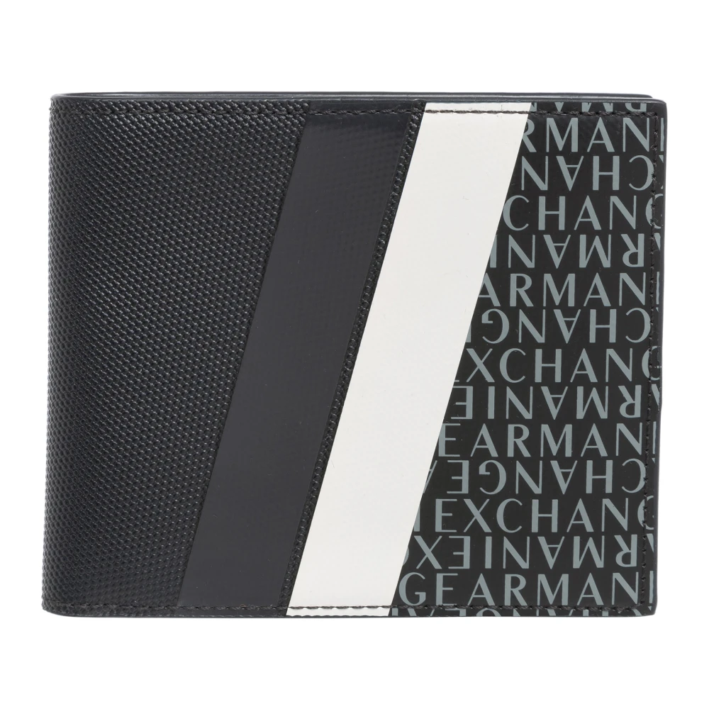 Armani Exchange Logo Multikleur Kaartsleuven Portemonnee Multicolor Heren