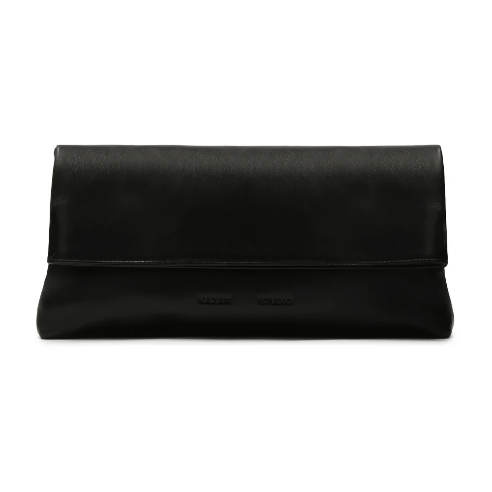 Kazar Studio Langwerpige clutch tas voor de hand in zwart Black Dames