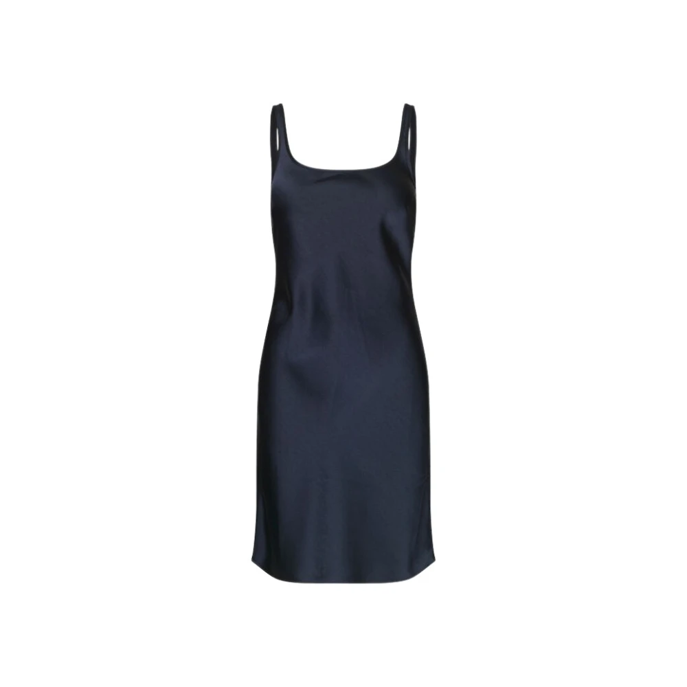 Samsøe Satijnen Mini Jurk Regular Fit Blue Dames