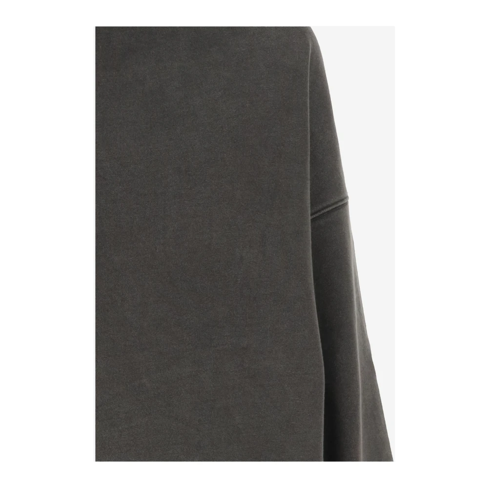 We11Done Hoge Kraag Katoenen Sweatshirt Grijs Gray Heren
