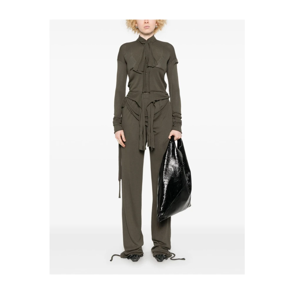 Ottolinger Groene Trui met Knoopsluiting Green Dames